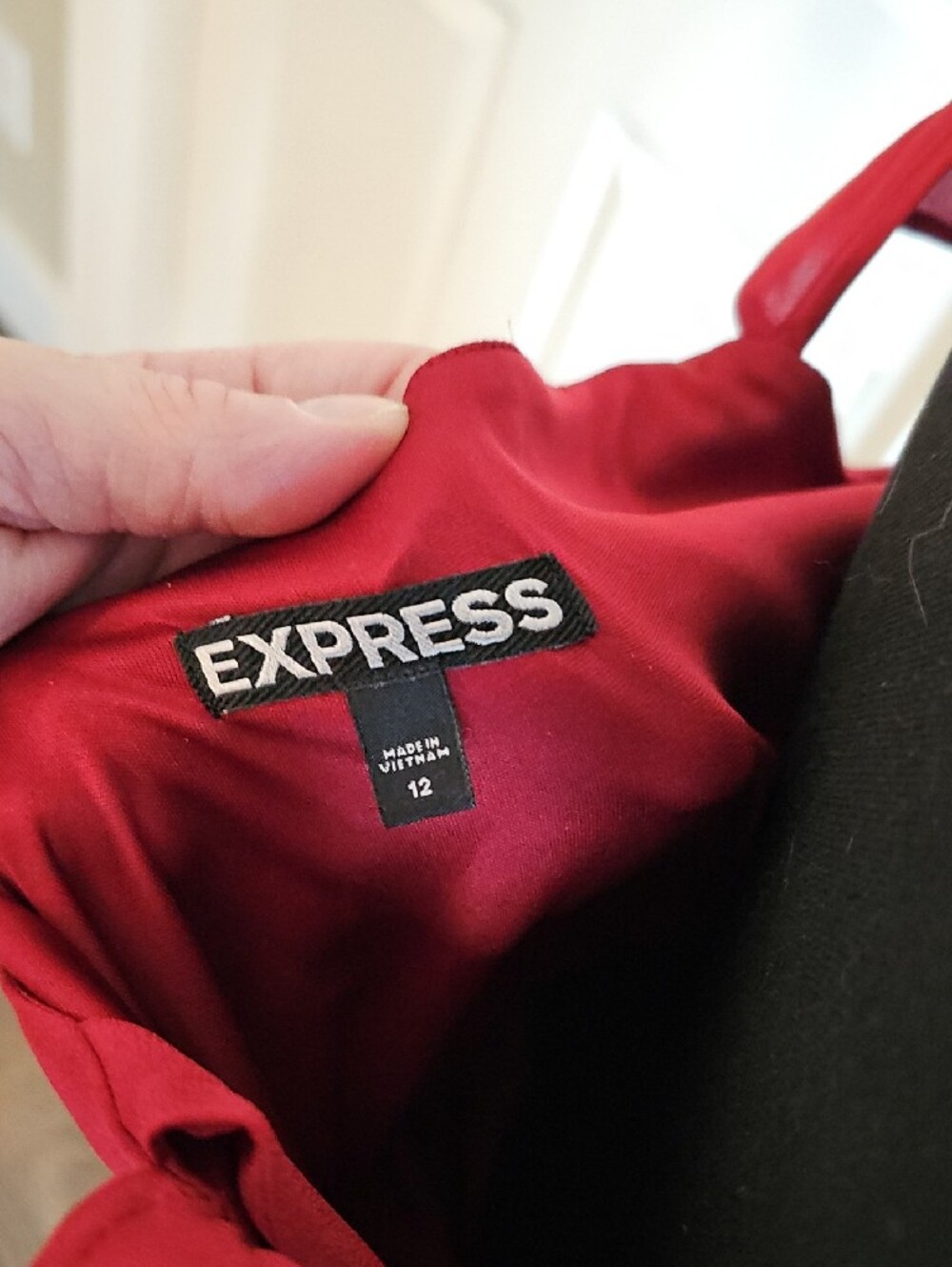 Express Red High-Low Midi Dress - Picture 7 of 7